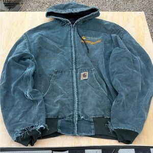 Vintage 90s Carhartt JQ243 (Hunter Green) work Jacket